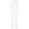 Elisabetta Franchi Chain-embellished Jumpsuit In White