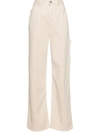 Isabel Marant Bymara Carpenter Jeans In Nude & Neutrals