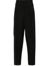 Kenzo Pleated Tailored Wool Pants In Black