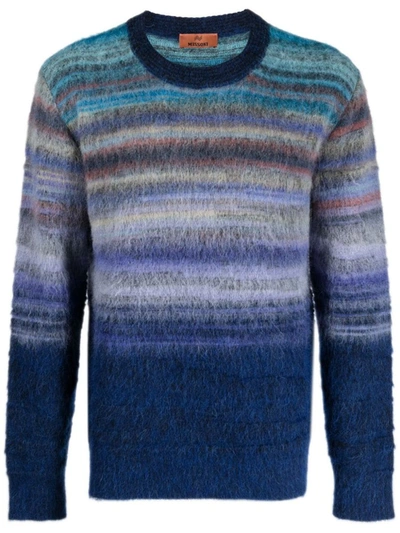 Missoni Space-dyed Degradé Mohair Jumper In Purple