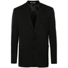 Palm Angels Tailored Blazer With Rear Vent And Notch Lapels In Black