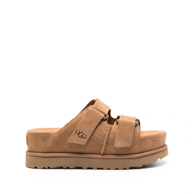 Ugg Suede Sandals In Brown