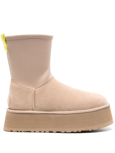 Ugg Dipper Suede Boots In Nude & Neutrals