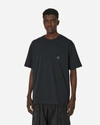 Needles Solid Color Mock-neck T-shirt With Butterflyembroidery In Black