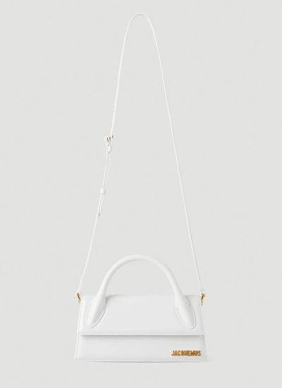 Jacquemus Le Chiquito Foldover Long Tote Bag In White