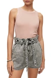 Allsaints Rina Crew Neck Sleeveless Tank Top In Soft Pink
