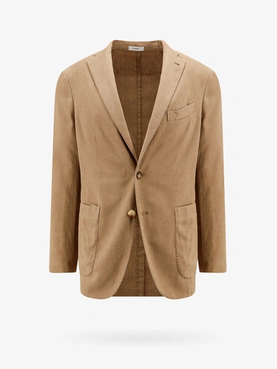Boglioli Cotton Blend Blazer In Rosybrown