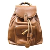 GUCCI GUCCI BAMBOO BROWN LEATHER BACKPACK BAG (PRE-OWNED)