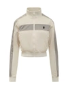 Ambush Off-white Cropped Track Jacket In Beige