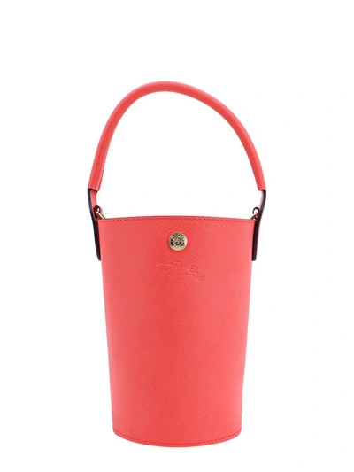Longchamp Xs Épure Leather Bucket Bag In Red