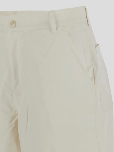 Maison Kitsuné Maison Kitsune' Trousers In Milkywhite