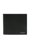 Paul Smith Signature Stripe Balloon Wallet In Black