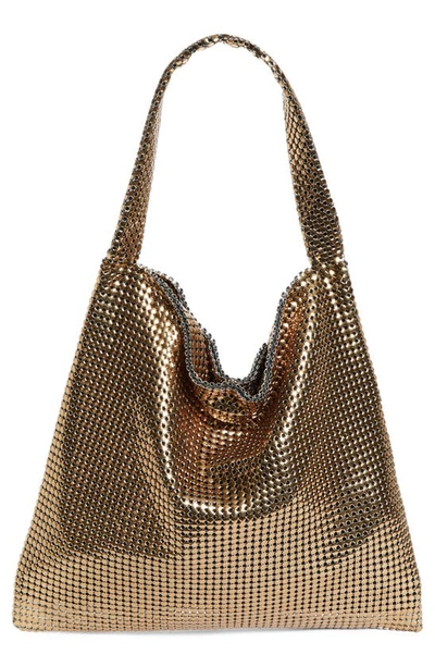 Rabanne Pixel Metallic-finish Shoulder Bag In P710