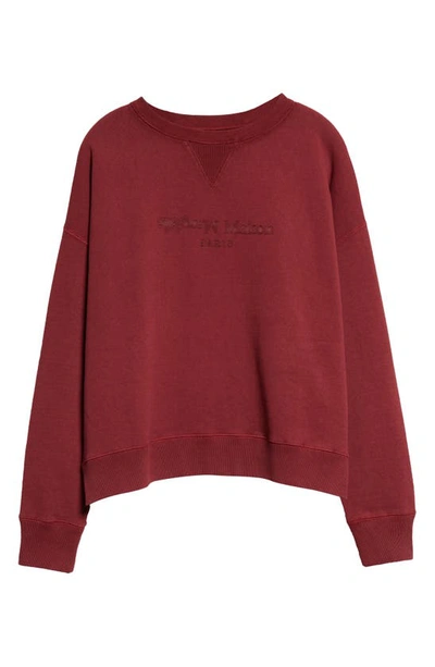 MAISON MARGIELA REVERSE LOGO COTTON SWEATSHIRT