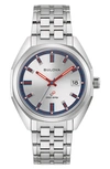 Bulova Men's Classic Jet Star Stainless Steel Bracelet Watch 40mm Gift Set In Silverone