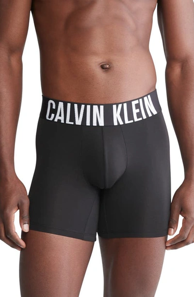 Calvin Klein 3-pack Intense Power Microfiber Boxer Briefs In Gray