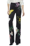 ALICE AND OLIVIA RONNIE FLORAL FLARE PANTS