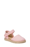 Elephantito Girl's Linen Classic Espadrille Sandals, Baby/toddler/kid In Pink