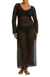 SEA LEVEL SURF LONG SLEEVE MESH COVER-UP DRESS