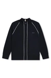 Bosswear Logo-embossed Cotton Jacket In Navy