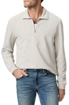 Paige Davion Quarter Zip Pullover In Shadow Gray