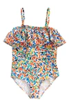 BOBO CHOSES KIDS' CONFETTI ALL OVER ONE-PIECE SWIMSUIT