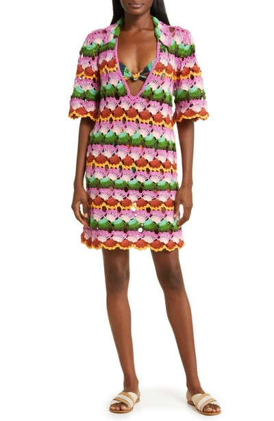 midi jacquard dress with sleeves Starlit Evenings Navy Floral Jacquard Midi Dress
