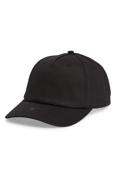 Moncler Men's Embroidered Baseball Cap In Black