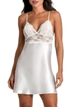IN BLOOM BY JONQUIL LOVE ME NOW LACE TRIM SATIN CHEMISE