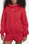 Nike Women's  Sportswear Phoenix Fleece Oversized Pullover Hoodie In Red