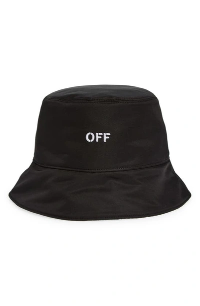 Off-white Bookish Bucket Hat In Black White