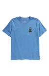 Rip Curl Kids' Search Icon Graphic T-shirt In Blue Yonder