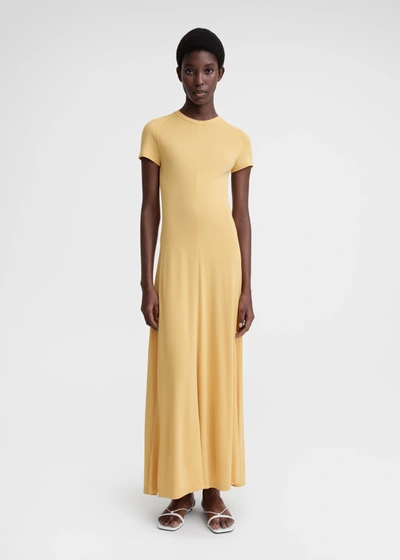 Totême Jersey Maxi Dress In Cornsilk