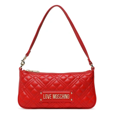 Love Moschino Artificial Leather Crossbody Women's Bag In Red