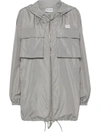 MIU MIU MIU MIU LOGO-APPLIQUÉ WATER-REPELLENT JACKET