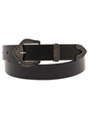 OFF-WHITE BLACK BELT WITH WESTERN BUCKLE IN LEATHER MAN