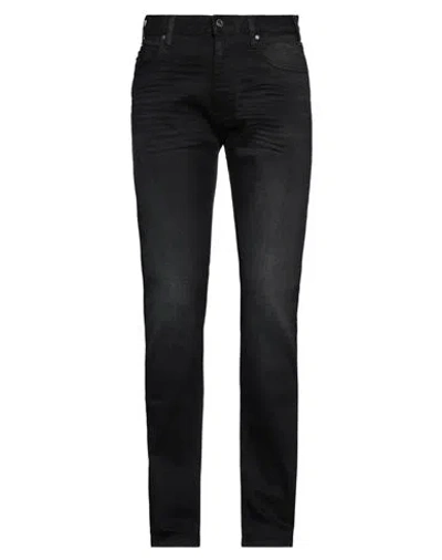 Emporio Armani Man Jeans Black Size 30w-32l Cotton, Elastane