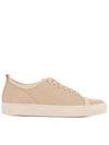 LANVIN PINK LEATHER SNEAKERS,6261218