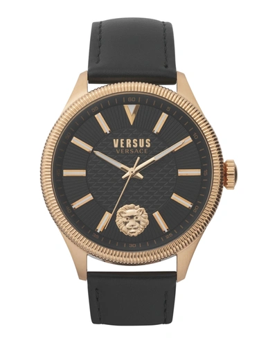 Versus Colonne Leather Watch In Multi