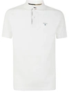 Barbour Tartan Pique Polo Shirt White & Dress In White