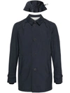 Herno Buttoned Lightweight Jacket In Blue