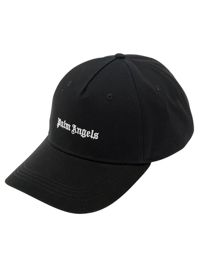 Palm Angels Classic Logo Baseball Cap In Black