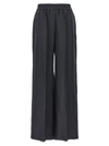 BRUNELLO CUCINELLI CHEVRON LINEN PANTS BLACK