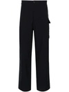 Marni Straight-leg Wool Trousers In Black