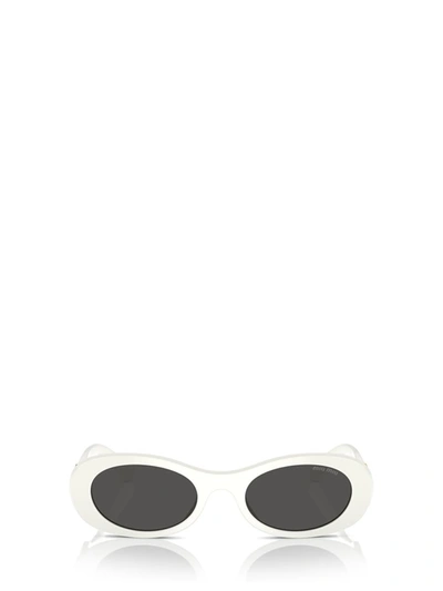 Miu Miu Eyewear Sunglasses In White Ivory