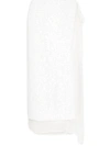 P.a.r.o.s.h Layered Sequin Wrap Midi Skirt In Bianco