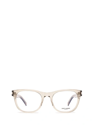 Saint Laurent Eyewear Eyeglasses In Beige