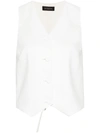 The Andamane Pauline Vest In Beige Polyester In White