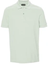 Tom Ford Short-sleeved Cotton Polo Shirt In Green