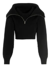 JACQUEMUS LE MAILLE RISOUL SWEATER, CARDIGANS BLACK